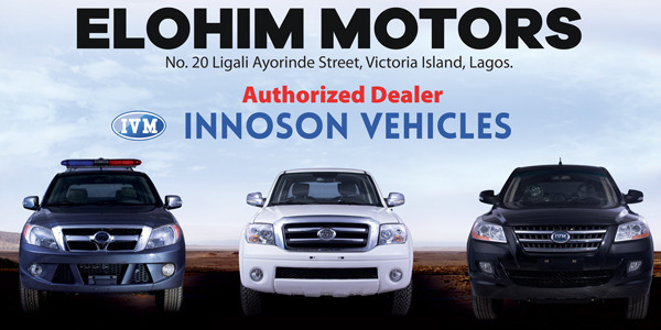 Elohim Autos Innoson Authorized Dealer