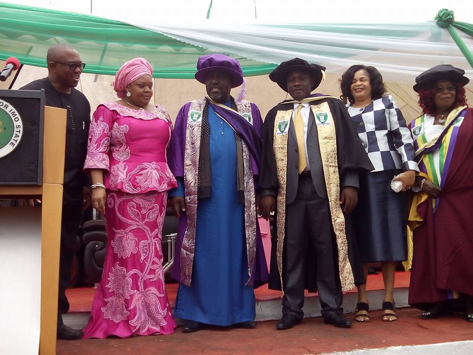 Imo State University (IMSU) by the Chancellor, Dr. Innocent Ifediaso Chukwuma OFR.2