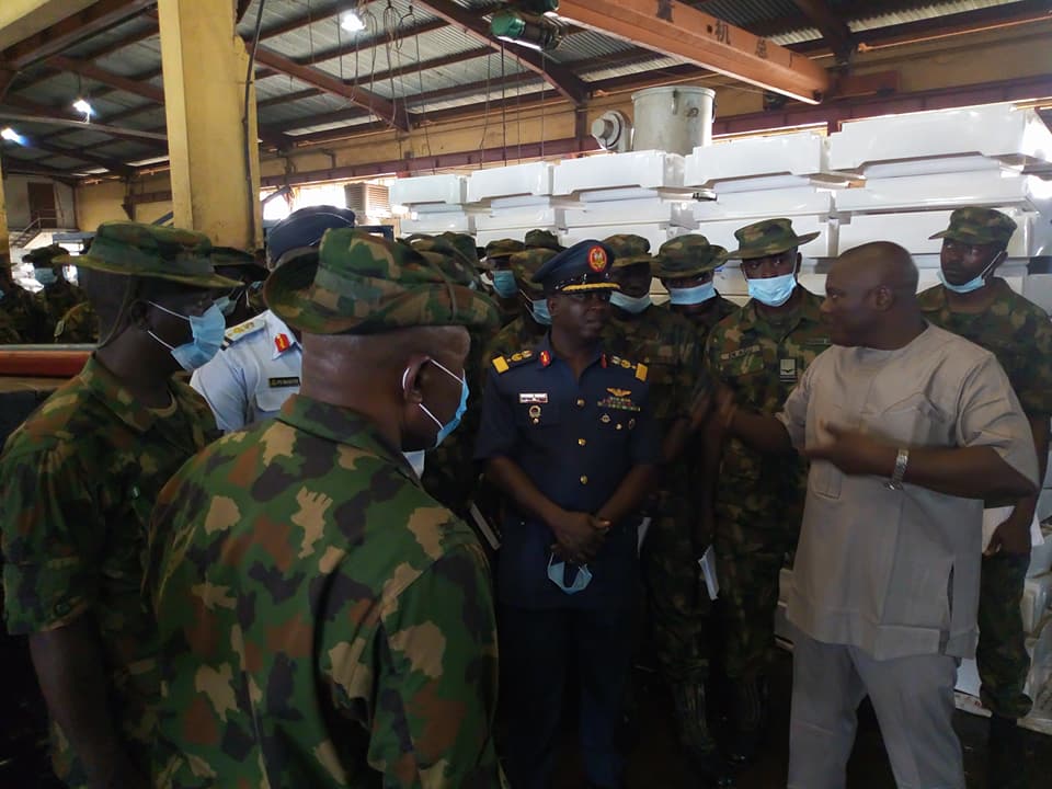 AIR FORCE STUDENTS OF ARMED FORCES COMMAND AND STAFF COLLEGE JAJI PAID OPERATIONS VISIT TO INNOSON TECHNICAL